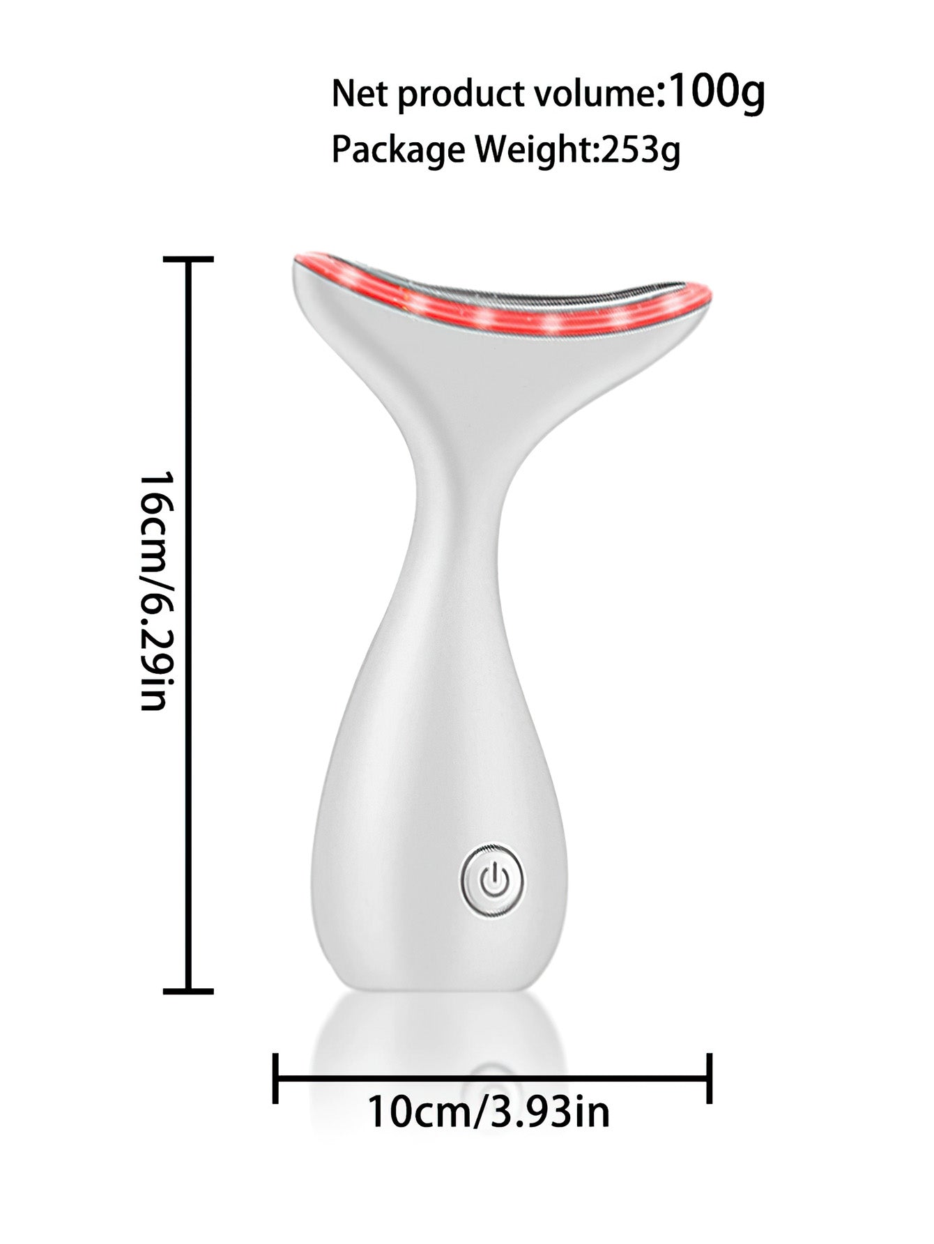 Photon Neck & Face Skin Care Device - 4-in-1 LED Light Therapy for Firming & Smoothing