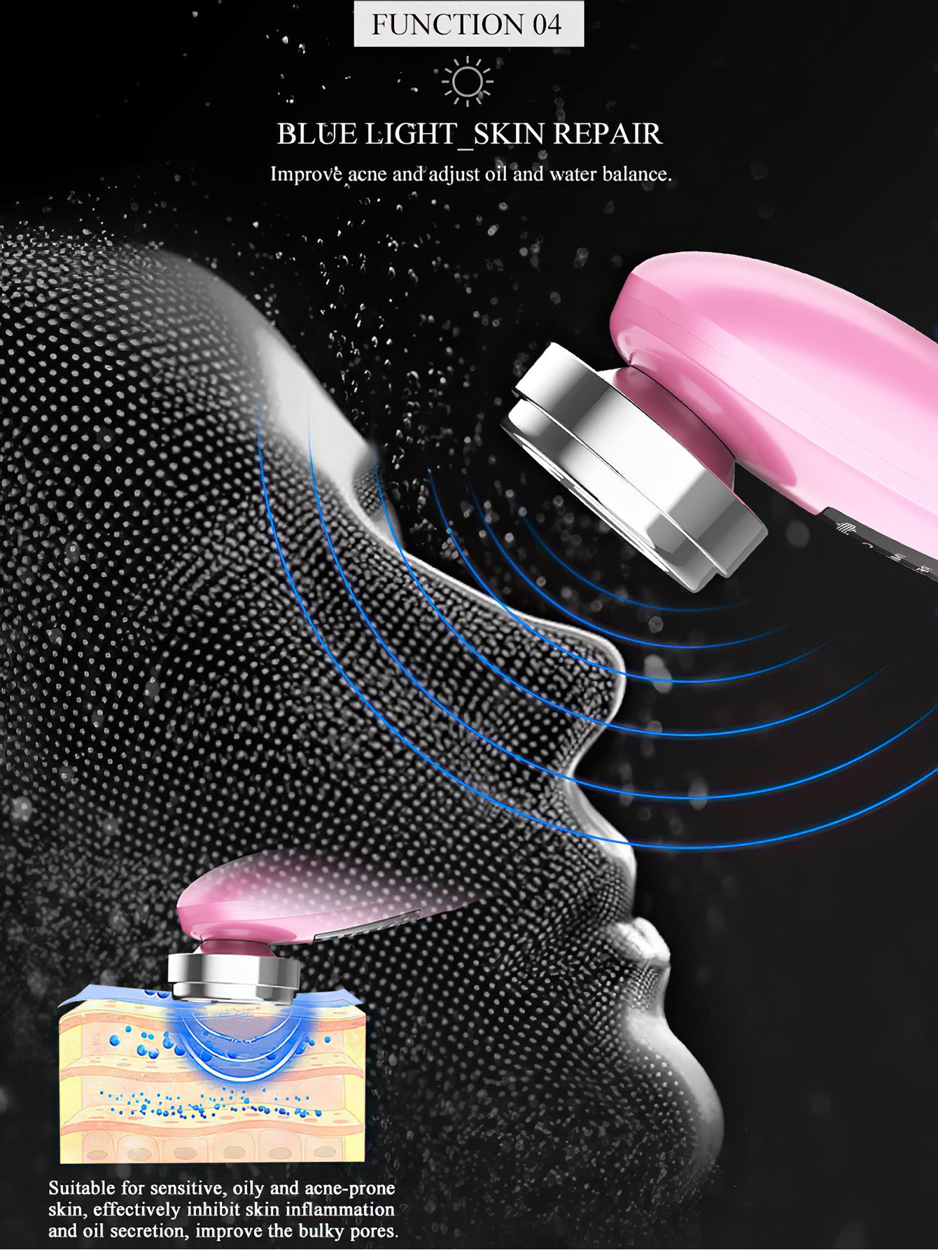 Beauty Instrument with EMS Ion Therapy – Skin Rejuvenation & Facial Care