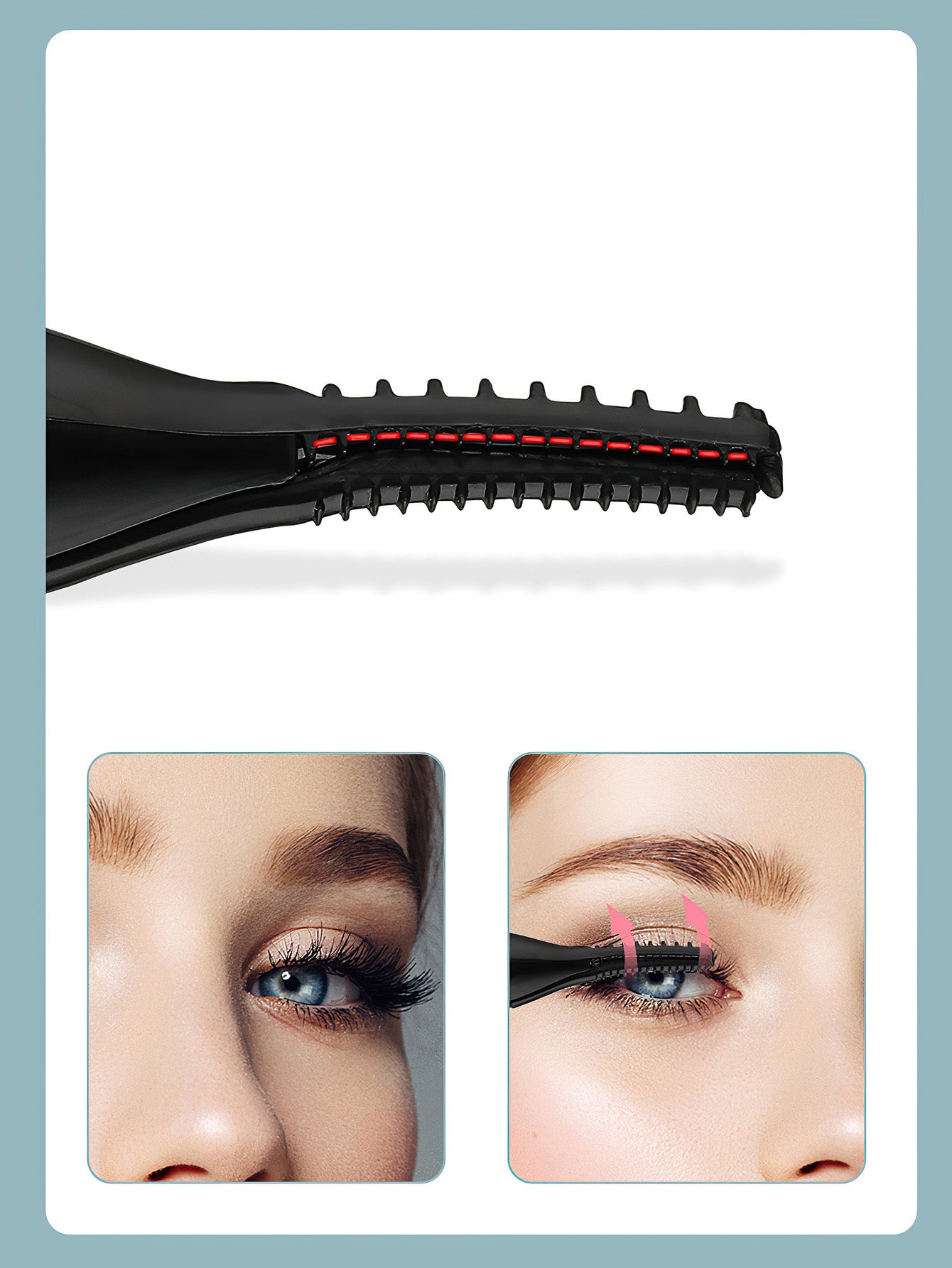 Electric Heated Eyelash Curler – Long-Lasting Curling & Styling - 2 Colors