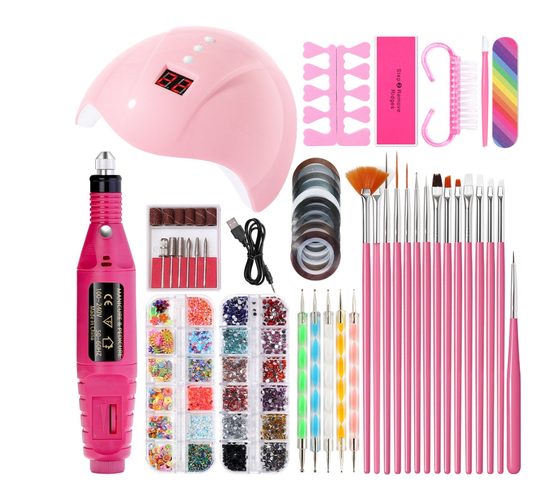 Nail tool set, intelligent nail lamp and other accessories