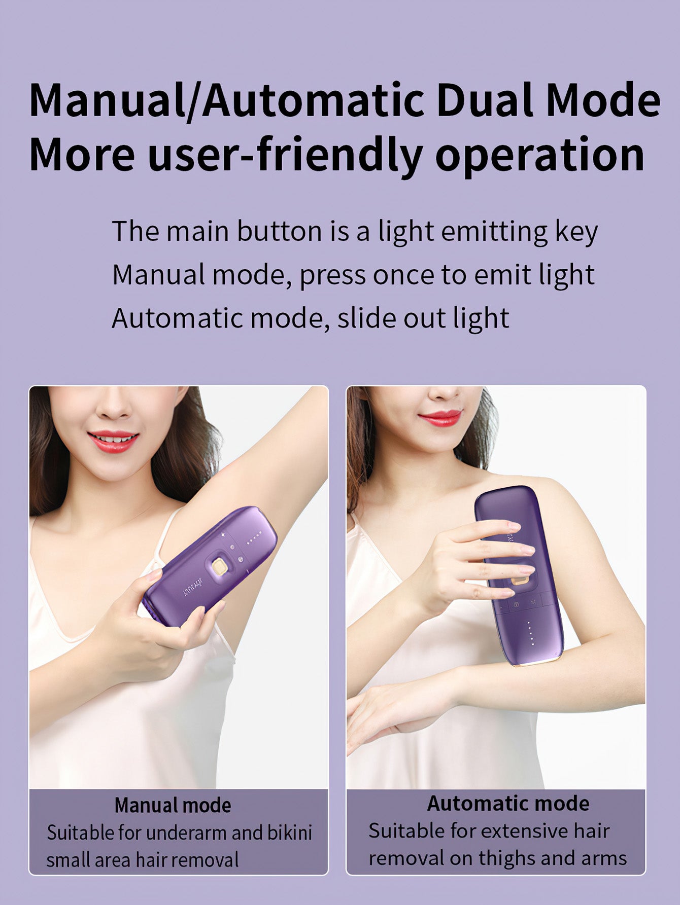 Ice-Sensation Pain-Free Hair Removal Device