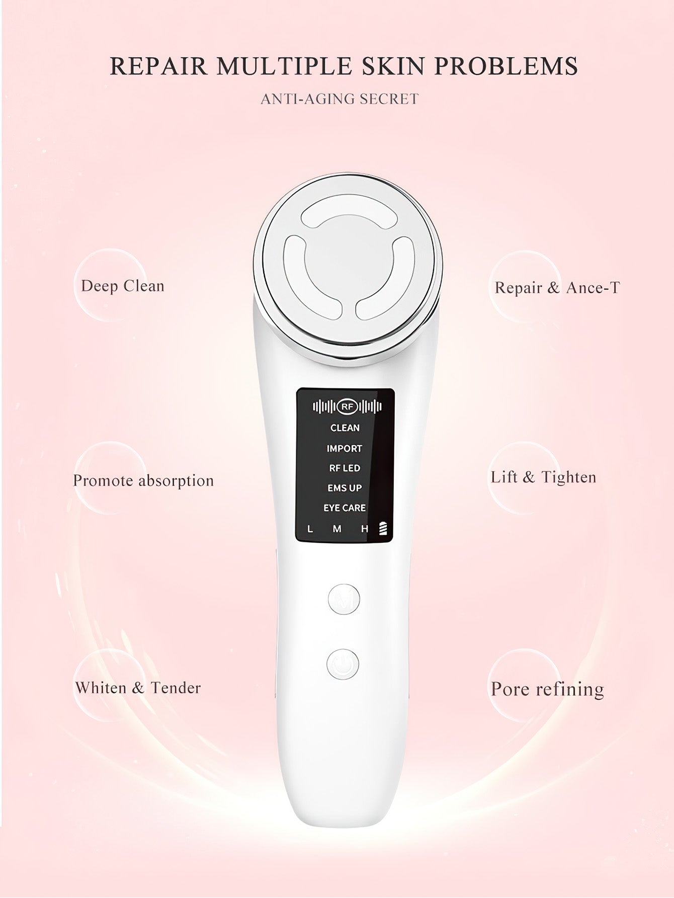 Beauty Instrument with EMS Ion Therapy – Skin Rejuvenation & Facial Care