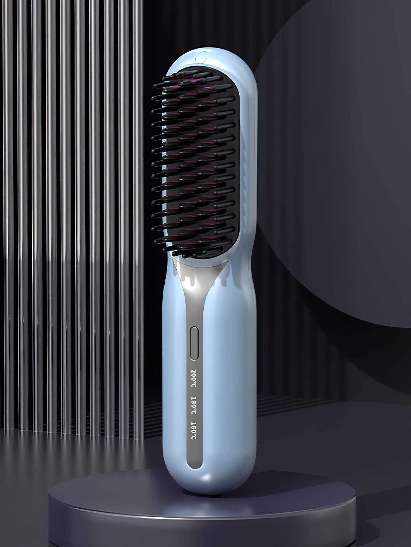 Portable charging negative ion hair straightening comb -3 colors