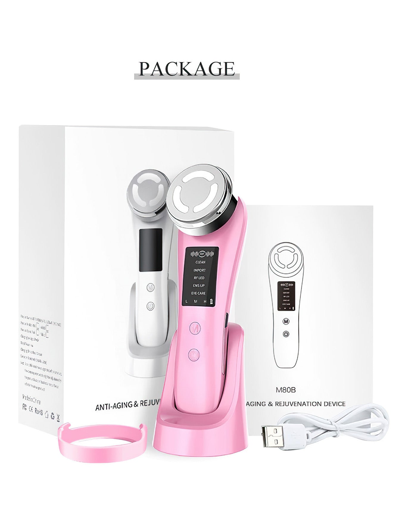 Beauty Instrument with EMS Ion Therapy – Skin Rejuvenation & Facial Care