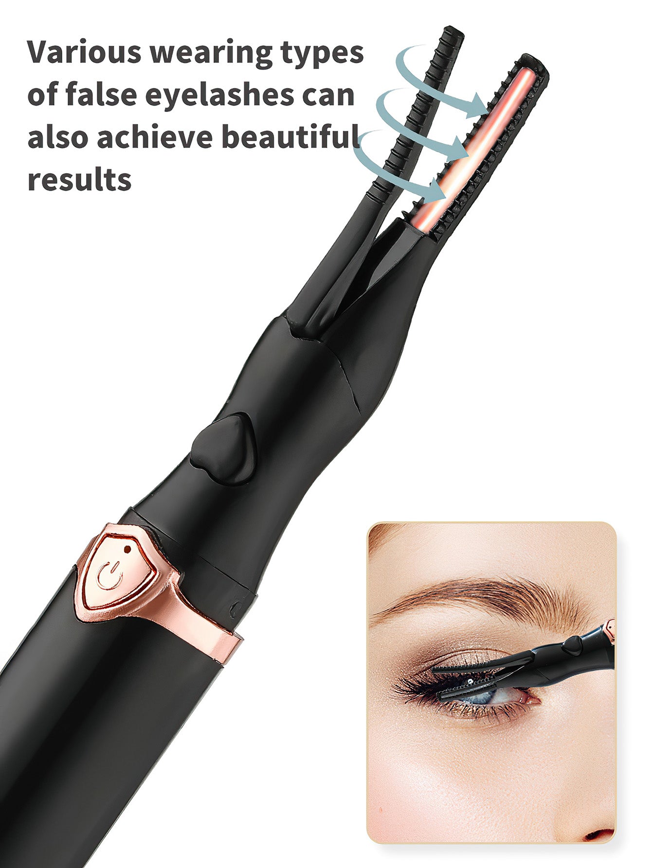 Electric Heated Eyelash Curler – Long-Lasting Curling & Styling - 2 Colors