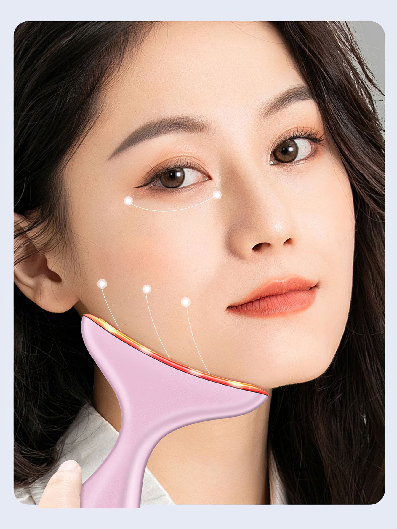 Photon Neck & Face Skin Care Device - 4-in-1 LED Light Therapy for Firming & Smoothing