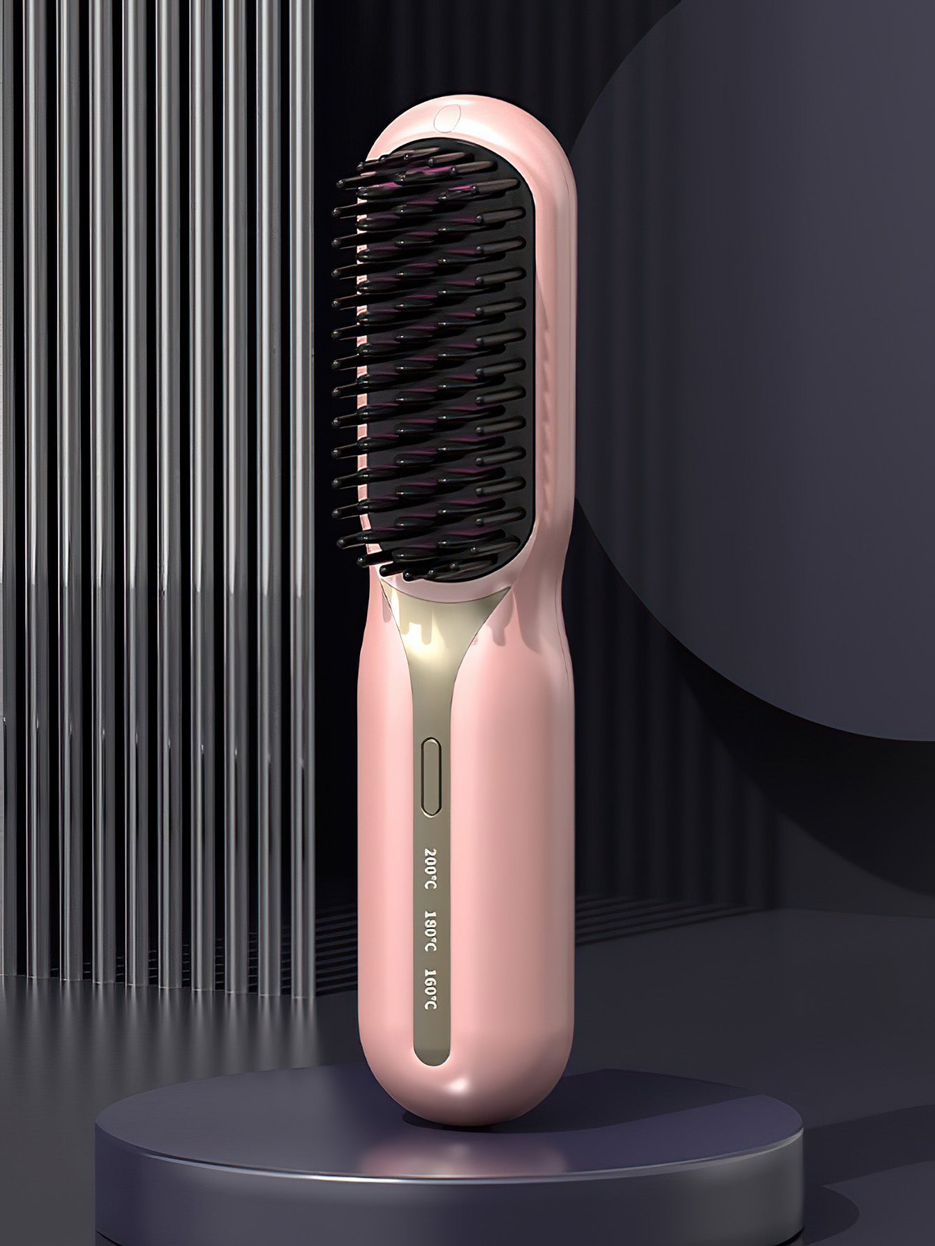 Portable charging negative ion hair straightening comb -3 colors