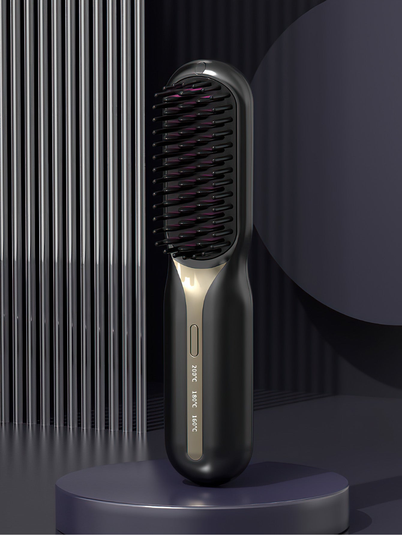 Portable charging negative ion hair straightening comb -3 colors