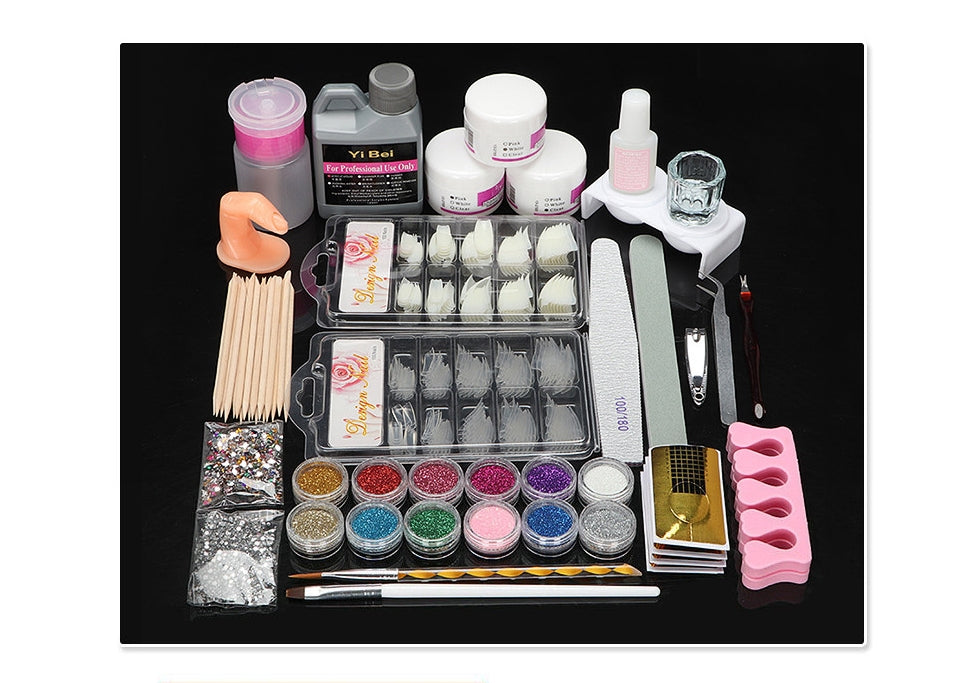 Nail Art Complete Tool Set, Suitable for Beginners in Store and Home Use