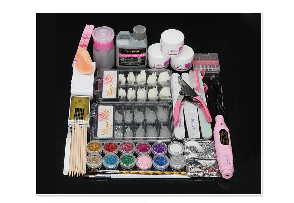 Nail Art Complete Tool Set, Suitable for Beginners in Store and Home Use